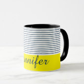 Mug Motif rayé moderne (Devant droit)