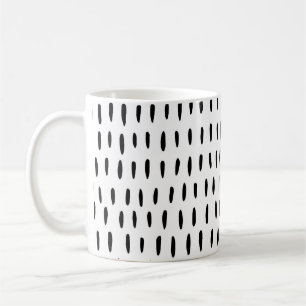 Mug Motif rayé noir et blanc : dessiné à la main