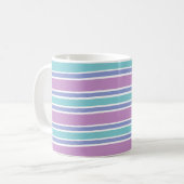 Mug Motif rayé pastel (Devant gauche)