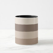 Mug Motif rayé Tons de Terre Neutres Design (Centre)