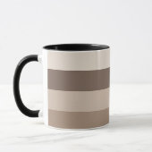 Mug Motif rayé Tons de Terre Neutres Design (Gauche)