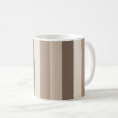 Mug Motif rayé tons terre neutres Design (Devant droit)