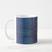 Mug Motif rayé vert et bleu (Gauche)