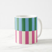 Mug Motif rayé vertical coloré (Devant droit)