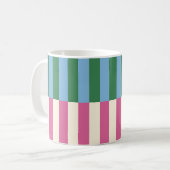 Mug Motif rayé vertical coloré (Devant gauche)