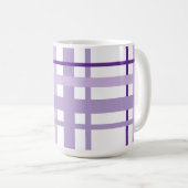 Mug Motif rayé violet (Devant droit)