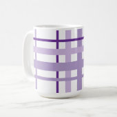 Mug Motif rayé violet (Devant gauche)
