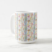 Mug Motif rayure de Pâques pastel  (Devant gauche)