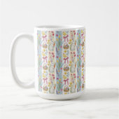 Mug Motif rayure de Pâques pastel  (Gauche)