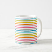 Mug Motif rayures colorées (Devant droit)
