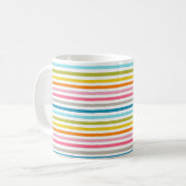 Mug Motif rayures colorées (Devant gauche)