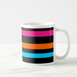 Mug Motif Rayures Néon