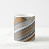 Mug Motif rayures pierre marbre gris or (Centre)