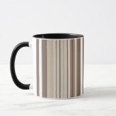 Mug Motif rayures ton neutre terrien (Gauche)