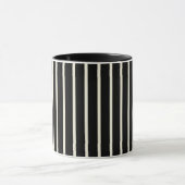 Mug Motif rayures verticales noires et blanches classi (Centre)