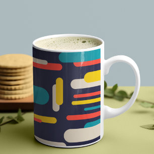 Mug Motif rectangulaire arrondi géométrique