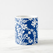 Mug Motif répétitif Floral Bleu Et Blanc (Centre)