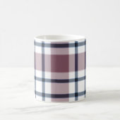 Mug Motif rétro à carreaux clair marron gris blanc (Centre)