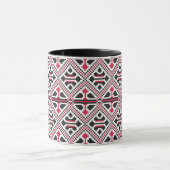 Mug Motif rétro à point rouge et noir (Centre)