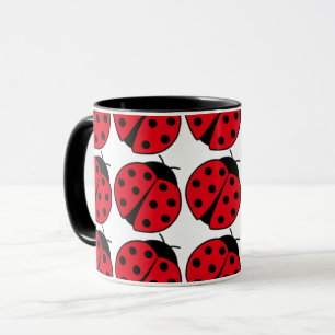 Mug Motif Retro Ladybug