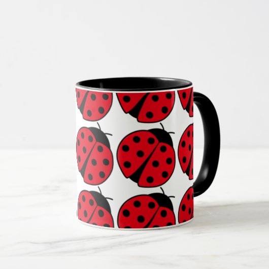 Mug Motif Retro Ladybug (Devant droit)