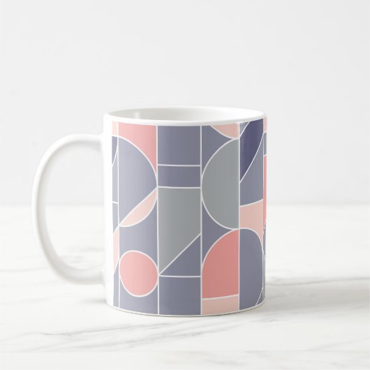Mug Motif rétro Rose gris sans joint (Gauche)