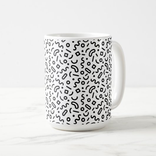 Mug Motif Retro Squiggle (Devant droit)