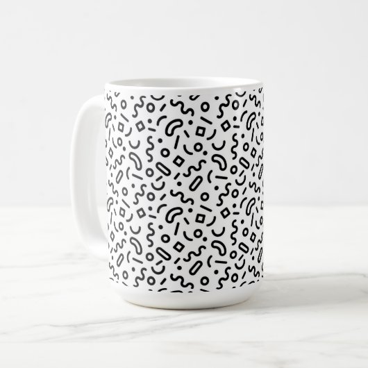 Mug Motif Retro Squiggle (Devant gauche)