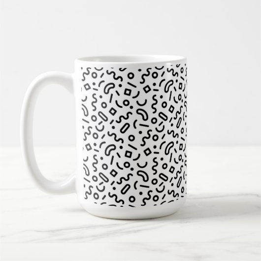 Mug Motif Retro Squiggle (Gauche)