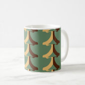 Mug Motif rétro transparent avec éléments verticaux. a (Devant droit)