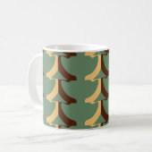 Mug Motif rétro transparent avec éléments verticaux. a (Devant gauche)