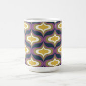 Mug Motif Rétro Vert Navy Jaune Blanc (Centre)