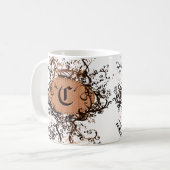 Mug Motif rétro vintage Monogramme C (Devant gauche)