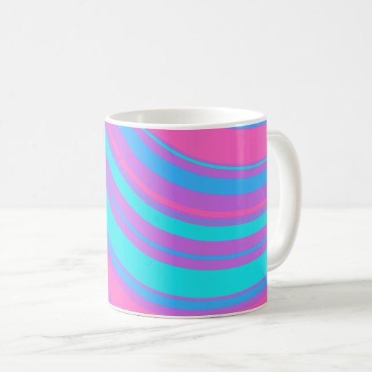 Mug Motif rétro Wavy (Devant droit)