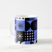 Mug Motif rétrofuturiste Gras Géométrique Bauhaus (Devant gauche)