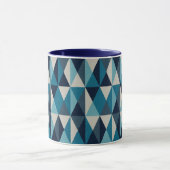 Mug Motif Rhombic bleu blanc noir (Centre)