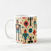 Mug Motif Robot Robot Retro Sci Fi (Gauche)