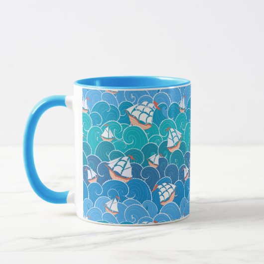 Mug Motif rocheux de mer (Gauche)