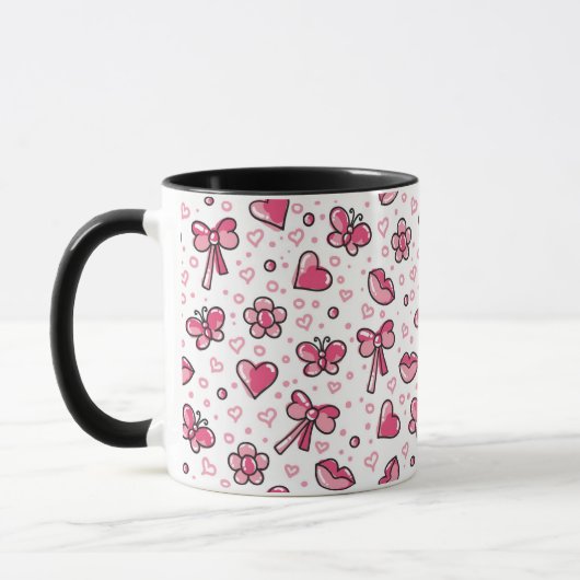 Mug motif romantique (Gauche)