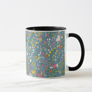Mug Motif romantique abstrait avec la bande dessinée
