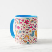 Mug Motif romantique coloré (Devant gauche)