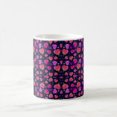 Mug Motif romantique de roses noires, rouges et roses (Centre)