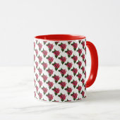 Mug Motif rose (Devant droit)