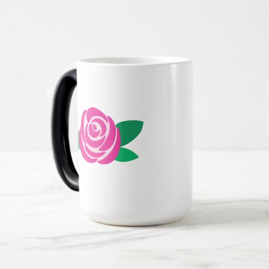 Mug Motif rose (Devant gauche)