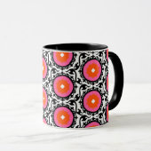 Mug Motif rose de Suzani (Devant droit)