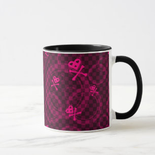Mug Motif rose d'Emo avec des cercles