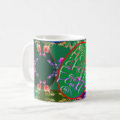 Mug Motif Rose des oeufs de Pâques avec nom (Devant gauche)
