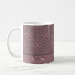 Mug Motif Rose Dusty personnalisé