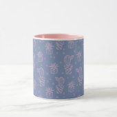 Mug Motif rose et pourpre de cactus de bande dessinée (Centre)