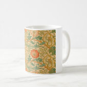 Mug Motif rose et Rose (par William Morris) (Devant droit)
